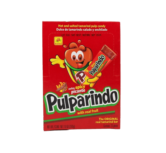 Package of De La Rosa Extra Spicy Tamarind Pulp Candy.