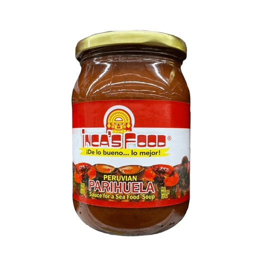 Jar of Inka Food Parihuela Salsa, Peruvian sauce for seafood soup, Savory sauce with Peruvian spices 1