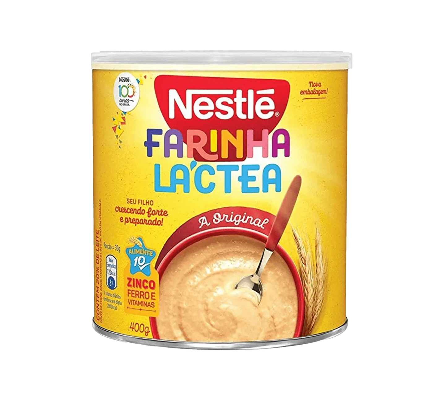 Bag of Nestle Farinha Lactea cereal.