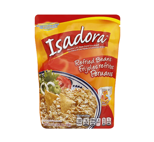 Can of Isadora Peruvian Beans, Whole light-colored beans in a can, Creamy Peruvian beans