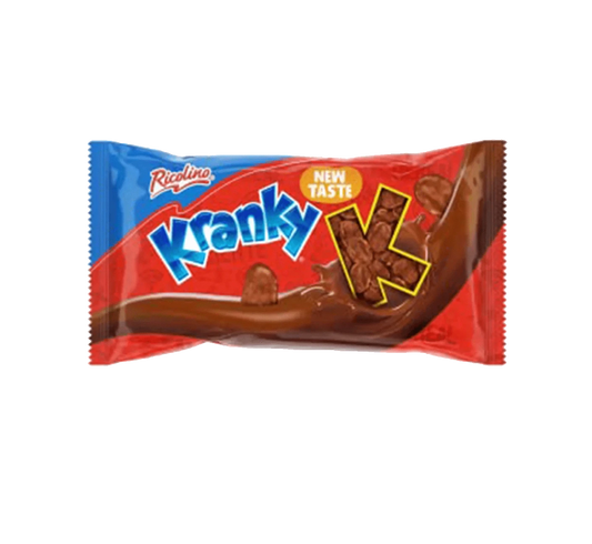 Single 40g Ricolino Kranky chocolate bar.