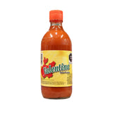 Bottle of Valentina Red Hot Sauce, Popular Mexican red hot sauce, 250ml bottle of Valentina sauce