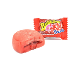 Single piece of Bubbaloo strawberry bubble gum.