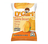 Bag of D'Gari Mango Gelatin, Yellow gelatin powder, Mango flavored dessert mix