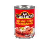 Can or jar of red enchilada sauce, Smooth red sauce for Mexican cooking, Enchilada sauce for tortillas