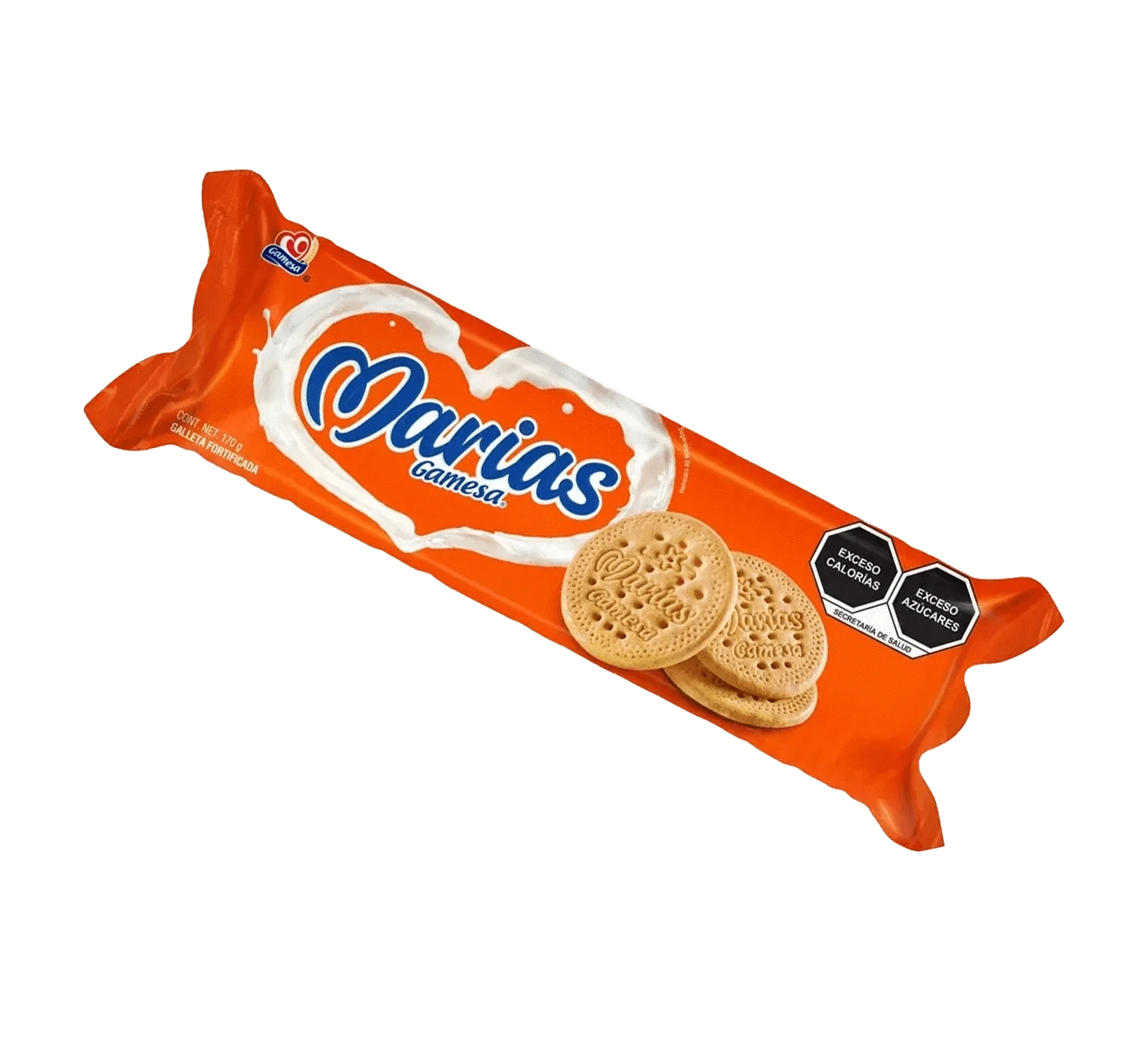Roll of Gamesa Maria Cookies, Thin vanilla biscuits, Classic Maria cookies