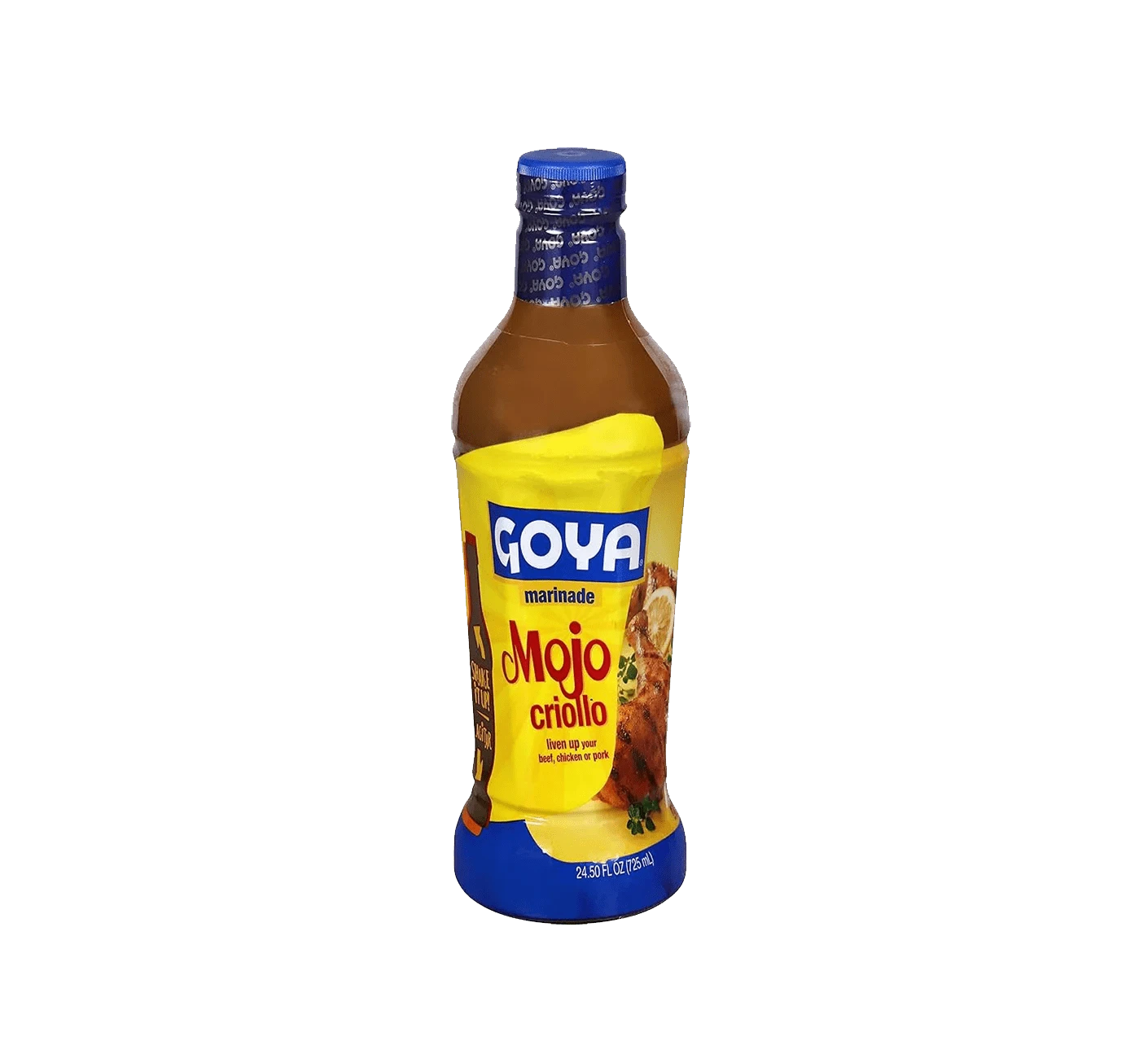 Bottle of Goya Mojo Criollo marinade.