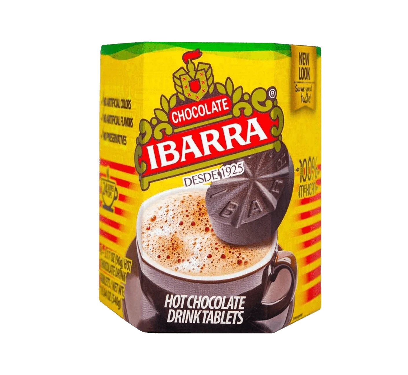 Large package of Ibarra chocolate tablets, Traditional Mexican chocolate for hot cocoa, Cinnamon-flavored chocolate discs