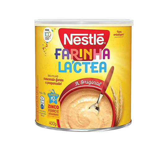 Bag of Nestle Farinha Lactea cereal.