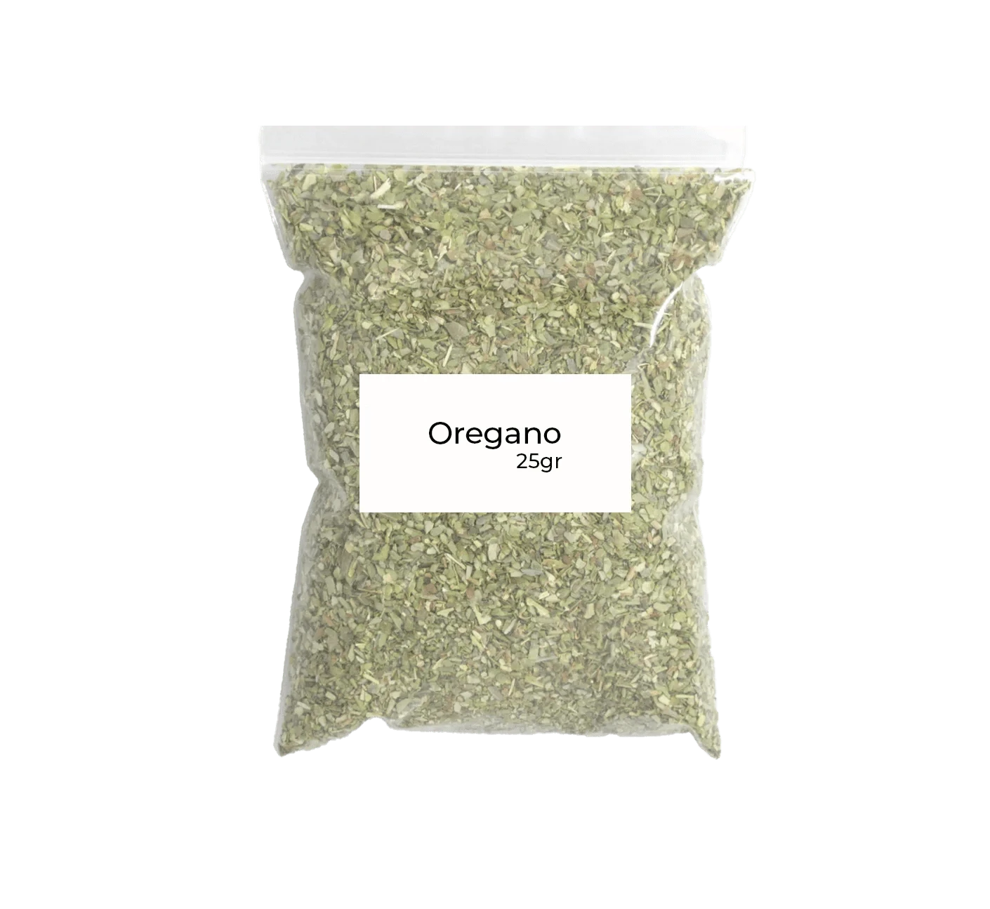 Pile of dried oregano leaves.