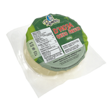 Ball of Rumba Queso De Hoja Fresco, Layered white cheese, Fresh Oaxaca cheese