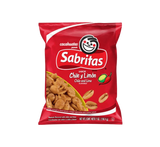 Bag of Sabritas chili lime peanuts.