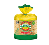 Package of mini yellow corn tortillas, Small yellow corn tortillas for tacos, Taqueria-style yellow tortillas