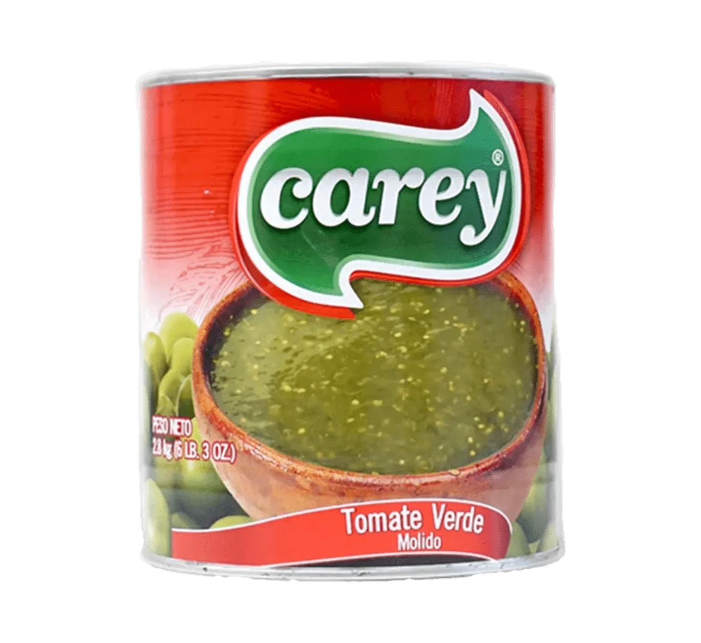 Jar of Carey Ground Tomatillos, Smooth tomatillo puree, Ground green tomatoes for salsa