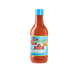 Bottle of Valentina Mariscos Hot Sauce, Red hot sauce for seafood, Spicy sauce with seafood label